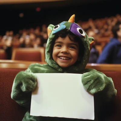 Kid in Fish Costume