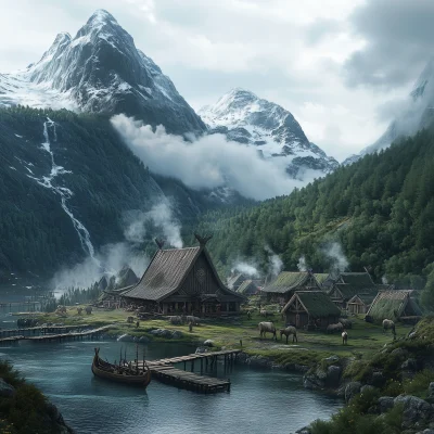 Viking Village in a Valley