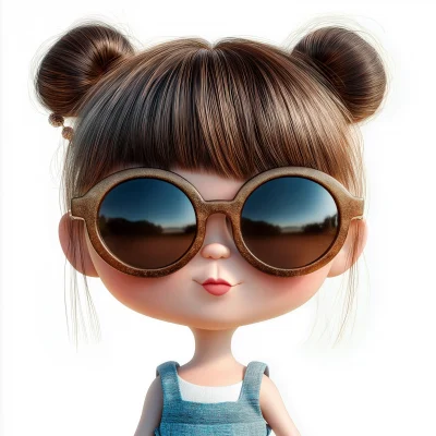 Cute Character with Sunglasses