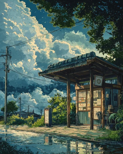 Japanese Bus Stop