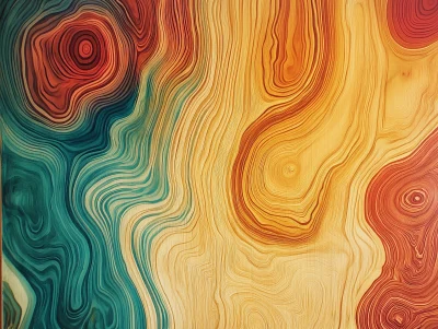 Psychedelic Wood Grain