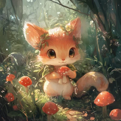 Cute Pixie in the Forest