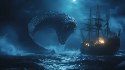 Serpent Attack at Sea