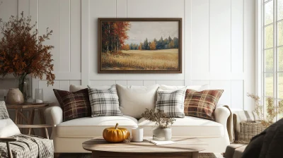 Fall Farmhouse Living Room