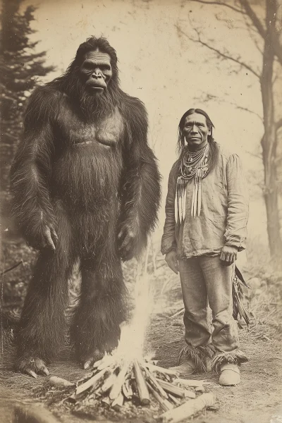 Sasquatch and Native American