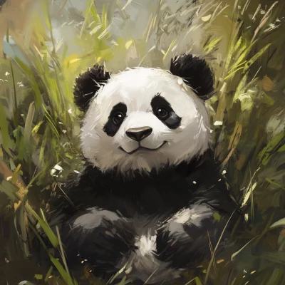 Modern Panda in Nature