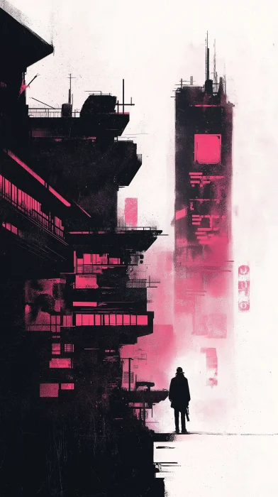 Cyberpunk Minimalist Poster