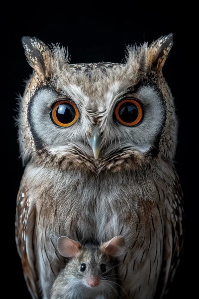 Sympathetic Owl Portrait