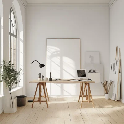 Scandinavian Art Studio Mockup