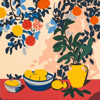 Matisse Inspired Still Life