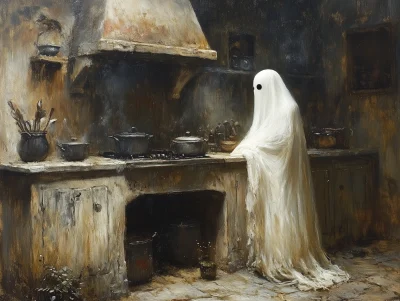 Whimsical Ghost Cooking