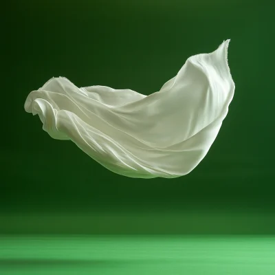 Levitating White Cloth