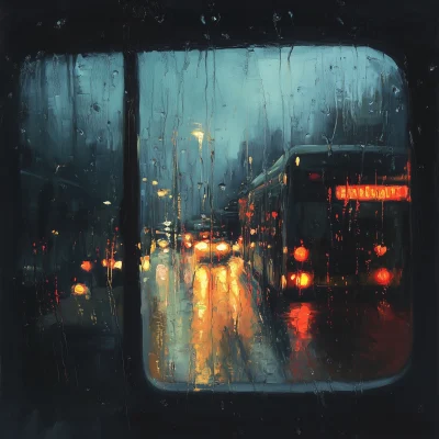 Rainy Bus Ride