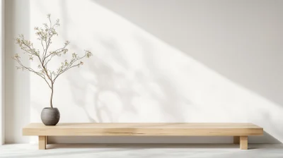 Elegant Wooden Counter Podium