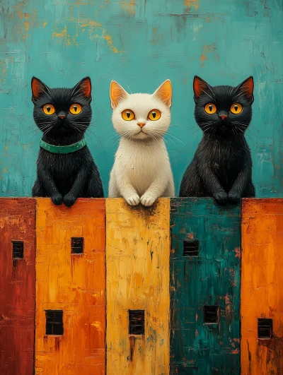 Cats on a Rainbow