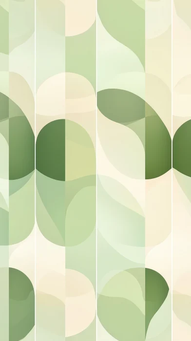 Elegant Pastel Green Geometric Pattern