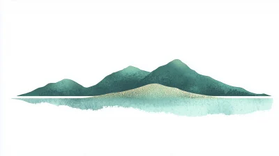 Minimalist Mountain Landscape