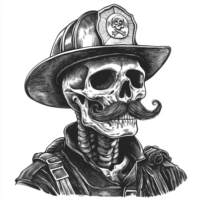 Skeleton Firefighter