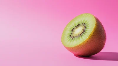 Kiwi on Pink