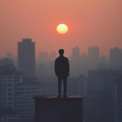 Watching the Sunset in Shanghai