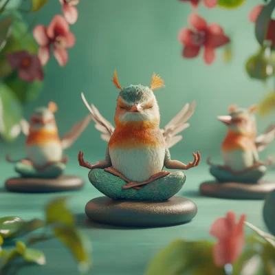 Meditating Birds