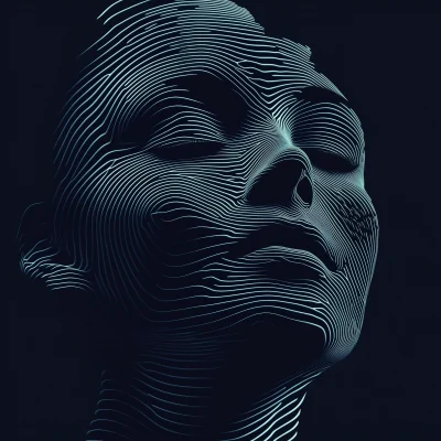 Futuristic Face Silhouette