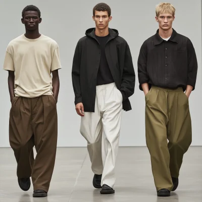 Minimalist Male Fashion Runway