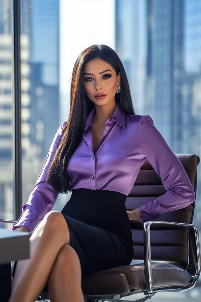 Powerful Executive in Purple