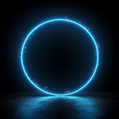 Blue LED Circle