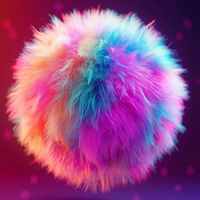 Psychedelic Fluff Ball