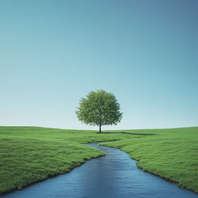 Tranquil River Scene