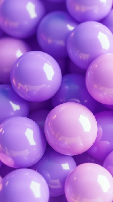 Elegant Pastel Purple Rubber Balls Background