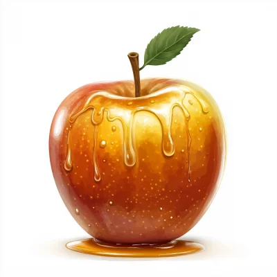 Elegant Apple with Honey