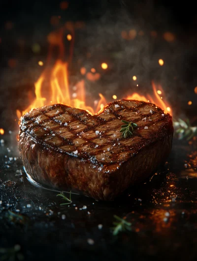 Heart-shaped Angus Steak