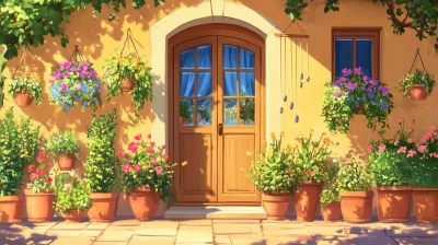 Front Door Illustration