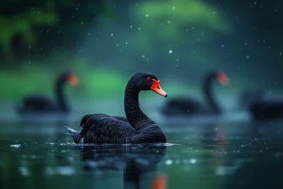 Black Swans in the Lake