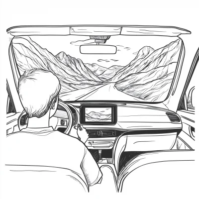 Minimalist Car Interior View