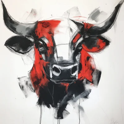 Abstract Bull Head