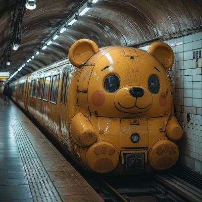 Teddy Bear Metro Train