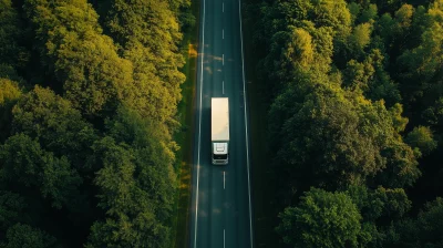 Box Truck on Scenic Road