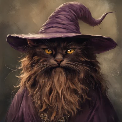 Mystical Cat Wizard