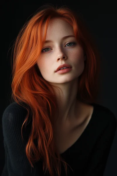 Red Haired Model