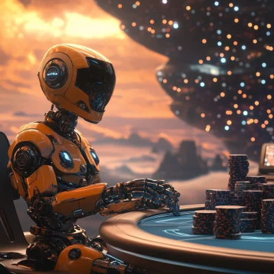 Futuristic Casino Robots