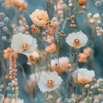 Pastel Flower Field