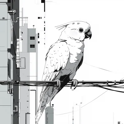 Cyberpunk Parrot