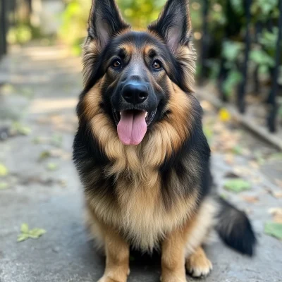 Siba Inu Playing in Autumn