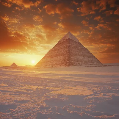 Pyramid at Sunset