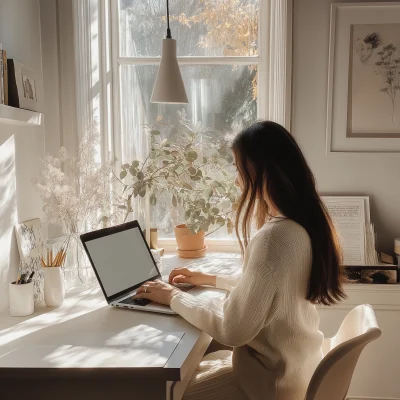 Businesswoman in Home Office