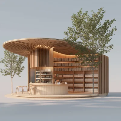 Minimalistic Food Stall Library