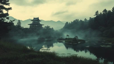 Cinematic Landscape of Feudal Japan